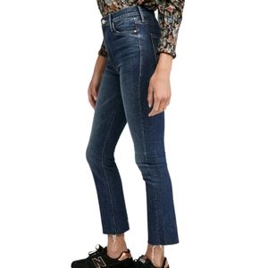 Mother Superior Denim The Dazzler Ankle Fray Jeans in Painfully Obvious Size 27